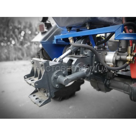 Мототрактор Т-24 потужністю 24 к.с, двохкорпусний плуг та грунтофреза 140 см в комплекті, широкі шини, потужна рама, ось 50мм, генератор